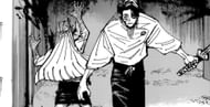 Yuta Okkotsu killing Dhruv in the Jujutsu Kaisen manga (Image via Shueisha)